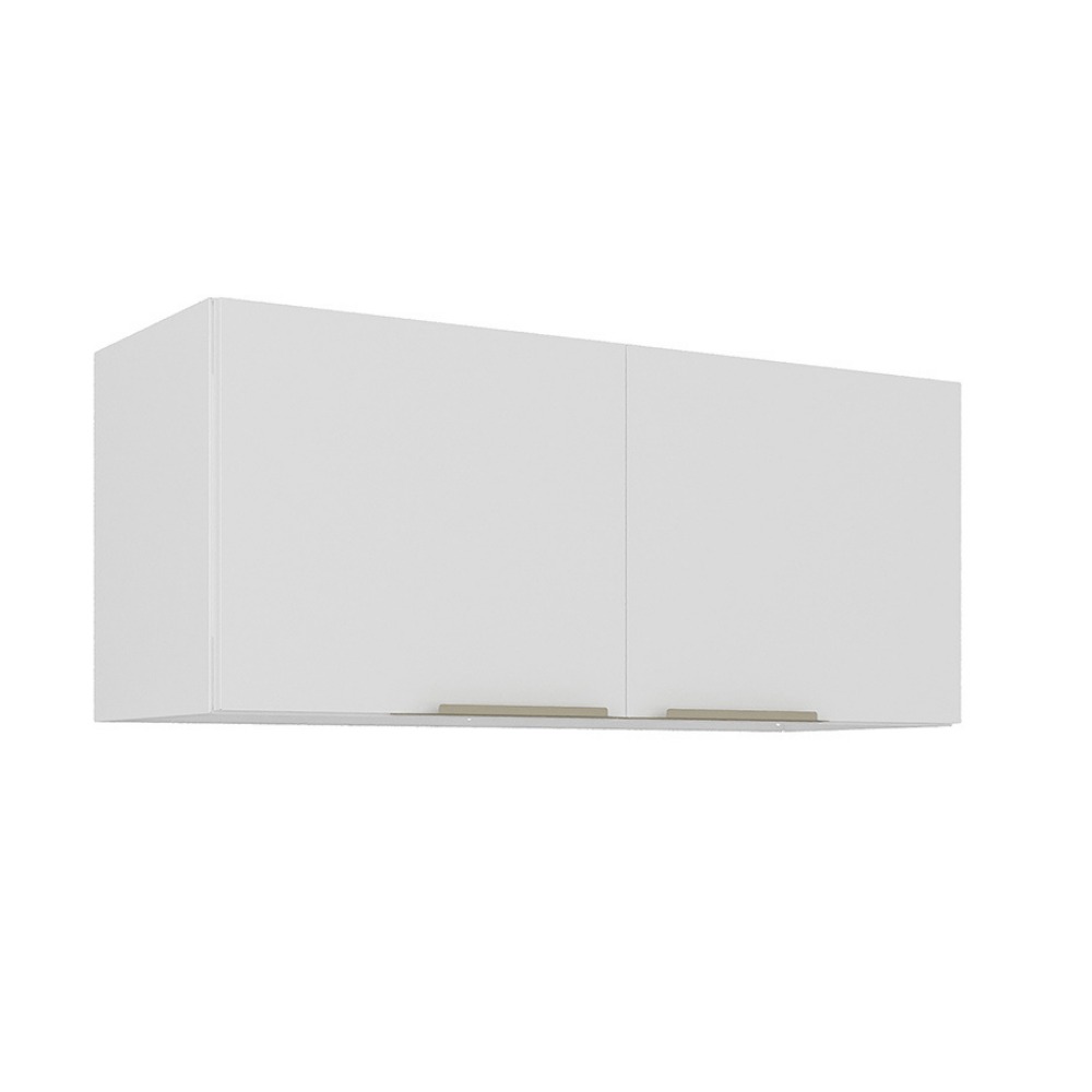 imagem de Armário Aéreo de Cozinha 80cm Aço Branco 2 portas Renova Itatiaia